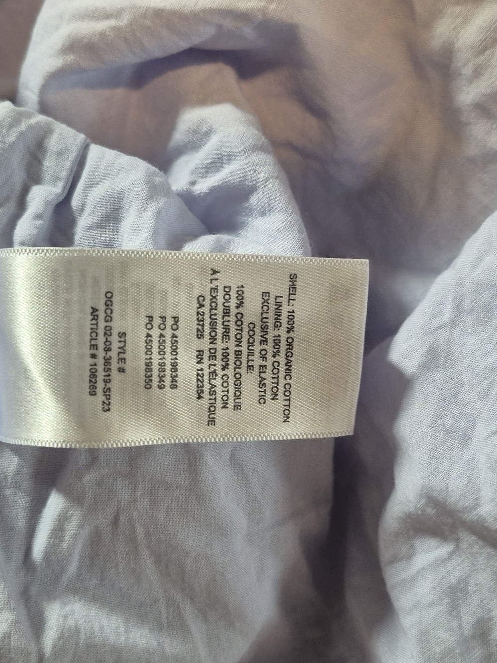 Sunday Best Lilac Puff-Sleeve Cotton Dress - Picture 7 of 7
